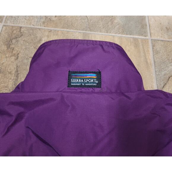Vintage Sierra Sport Pullover Jacket L Teal Purple 90s Ski Retro Trailcore - Picture 12 of 16